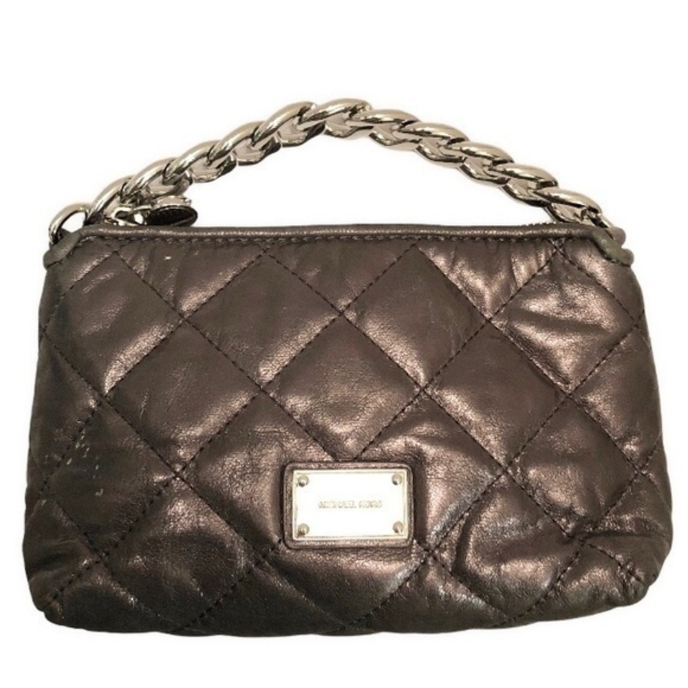 Michael kors quilted mini clutch bag